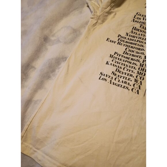 Taylor Swift The Eras Tour T-Shirt Medium Cotton Beige Double Sided - Picture 8 of 8